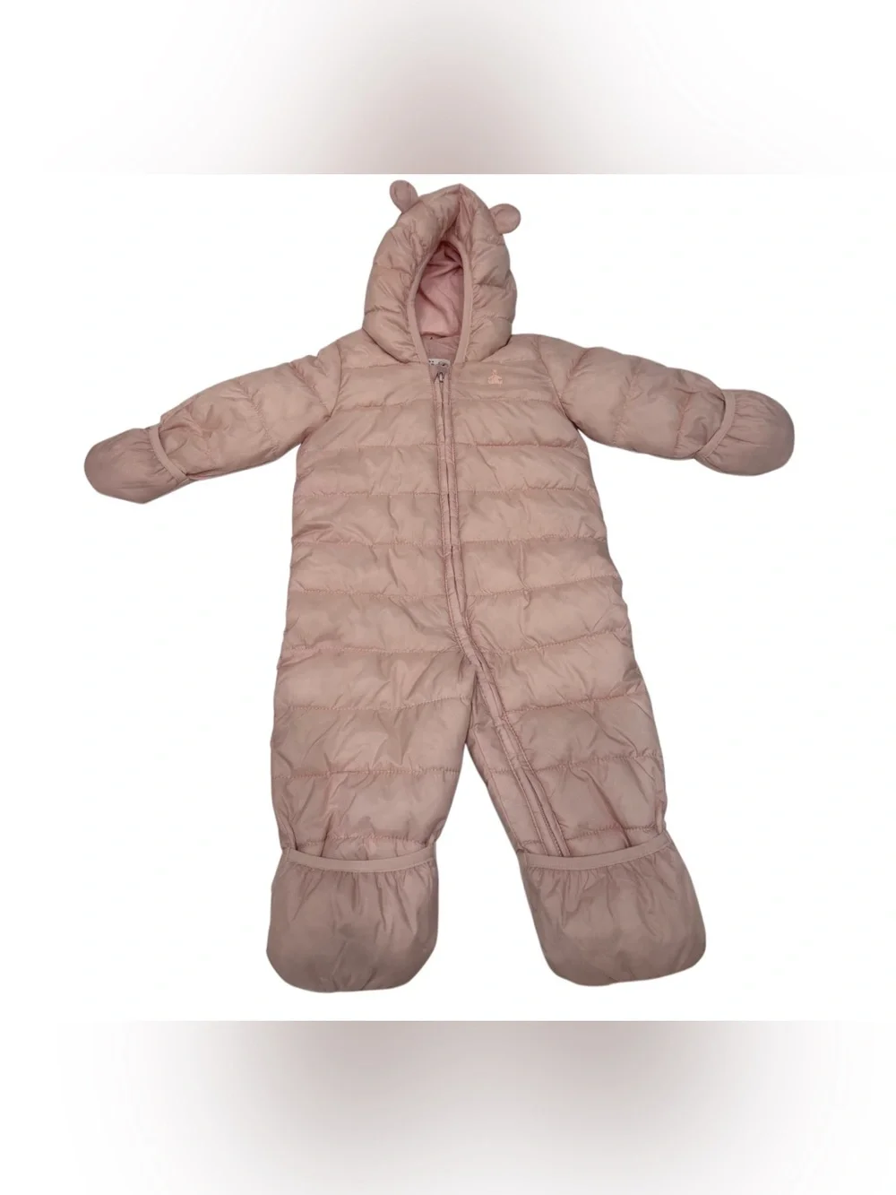Baby Gap Lightweight Snowsuit Primaloft Pink Size 6-12 Month